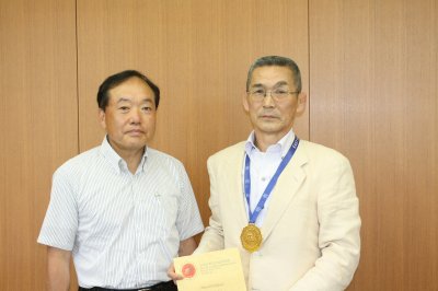 東アジア柔道形選手権大会優勝の清水和憲さんの画像