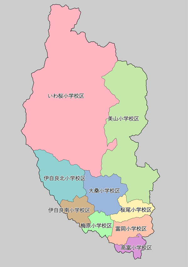 山県市全域地図画像