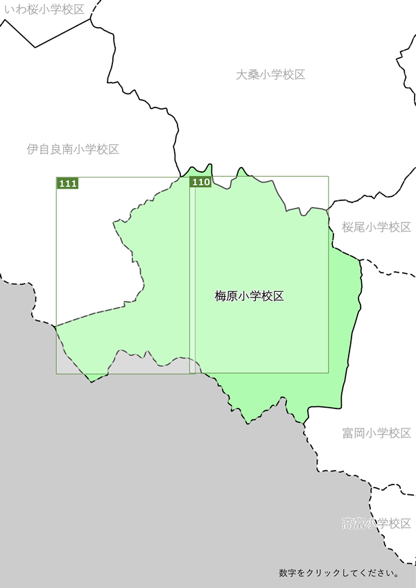 梅原小学校区地図