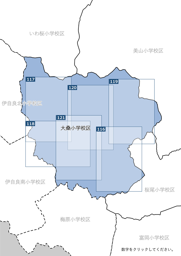 大桑小学校区地図