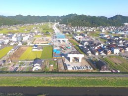 進む山県市内の工事　東深瀬地内（西から東）の画像