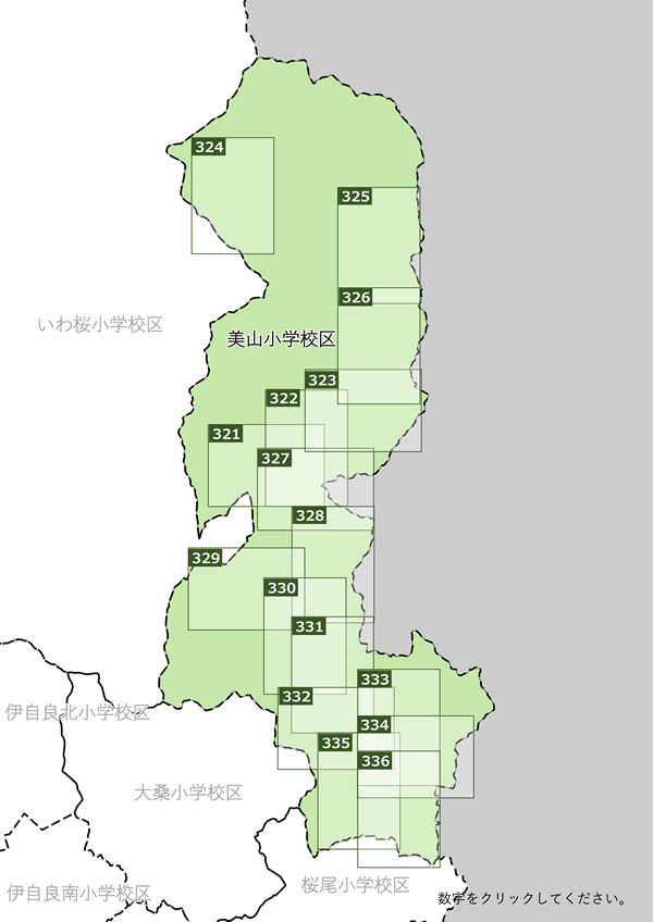 美山小学校区地図