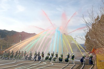 山県市消防出初式の画像1