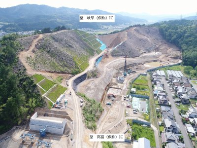 山県市西深瀬周辺（高富（仮称）ICから岐阜（仮称）IC方面を望む）の画像