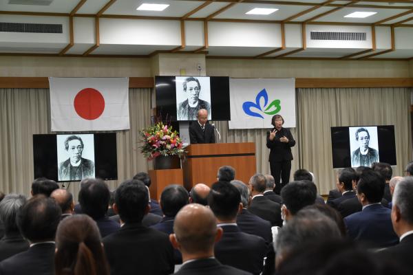 郷土の先人顕彰の様子