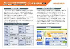 令和6年度地域スポーツクラブ活動体制整備事業