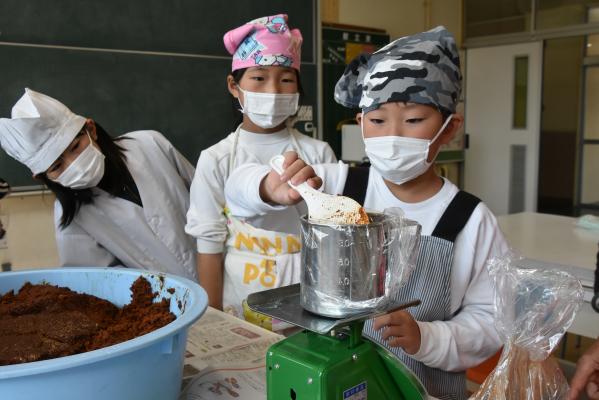 食べてみそ！ 大桑小学校みそづくり体験【令和7年11月21日】