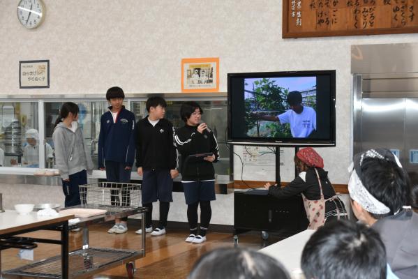 学校の畑で育てた桑の木豆　給食に登場【令和7年12月5日】