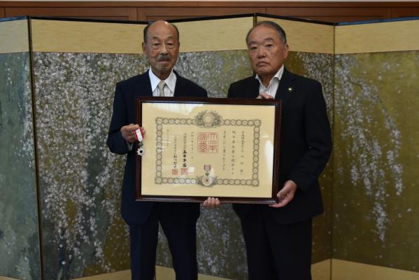 吉田利雄さん 旭日単光章を受章【令和8年9月2日】