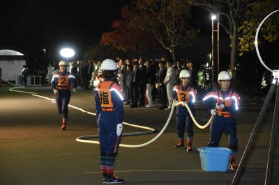 夜間訓練の様子の画像