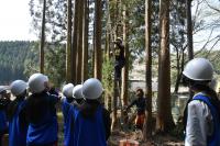 岐阜城北高校の生徒が自然体験学習