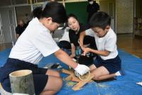 とことんこだわって　伊自良北小学校　竹燈籠制作【令和7年7月2日】