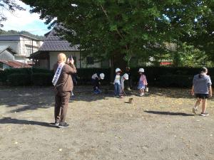 山県市地域おこし協力隊員のユーチンさんが来校されました！