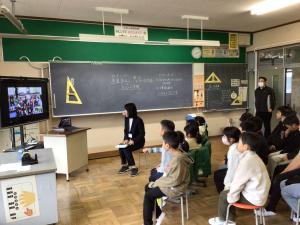 本巣市外山小とのオンライン交流