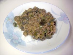 なすのボロネーゼ風ごはん