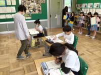 １年生の学校探検