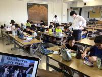 全校防災学習からの済美高校の見学